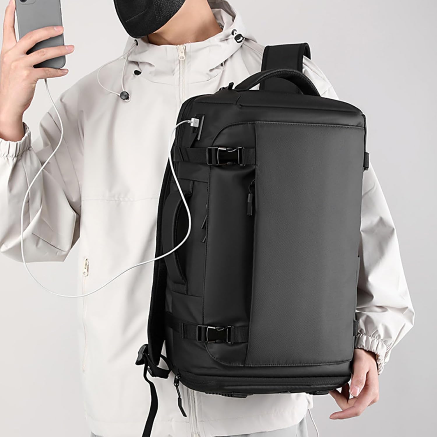 Travel Backpack | Expandable Carry On Backpack-Backpack-Homefinn