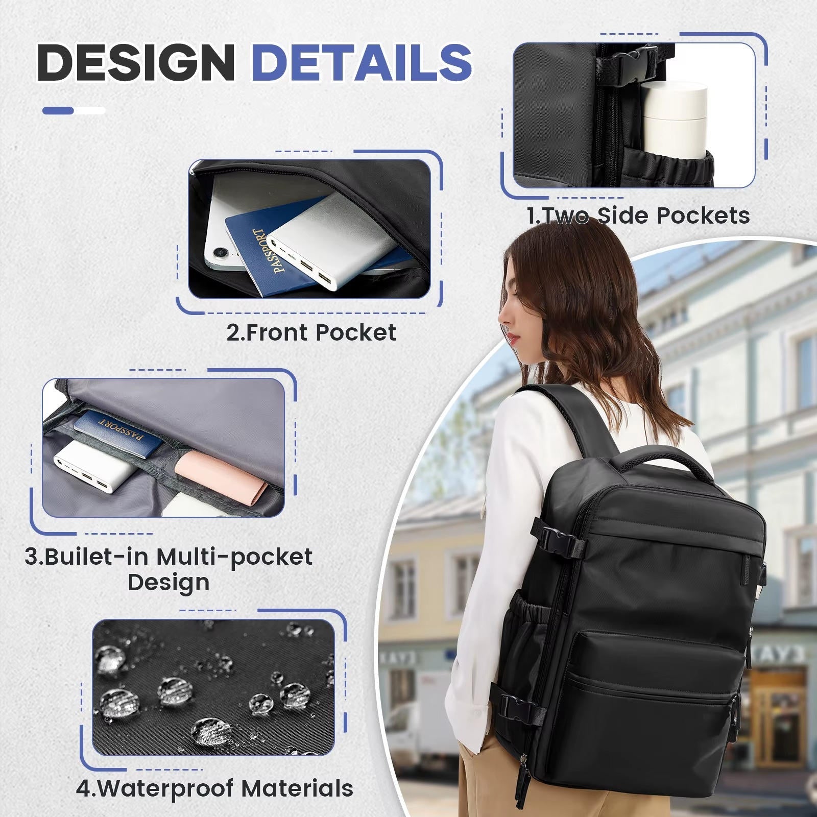 15.6in Travel Backpack - Image 10
