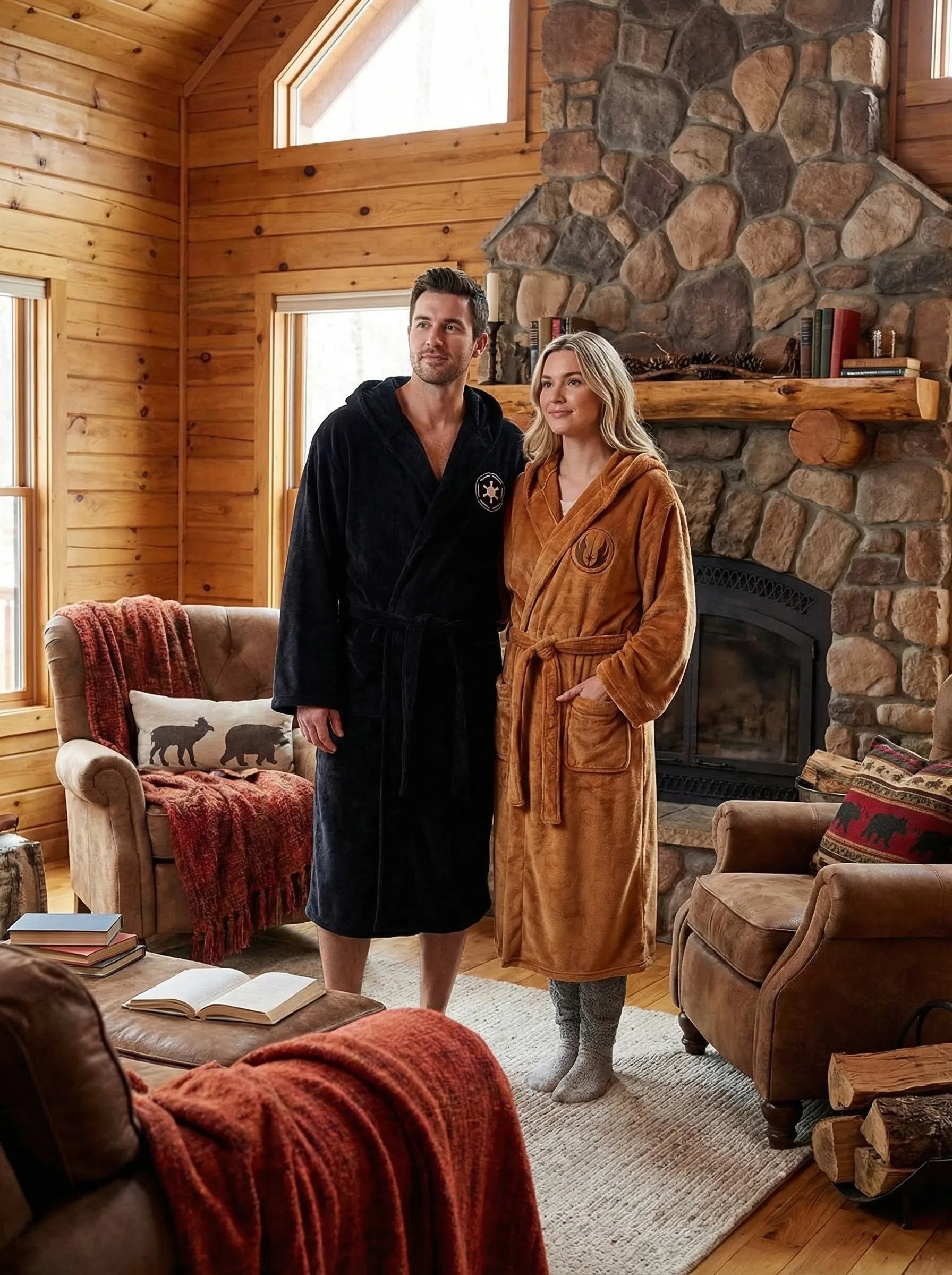 Unisex Bath Robe | Dressing Gown-Robe-Homefinn
