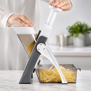 5 in 1 Vegetable Slicer with Collecting Tray - Image 5