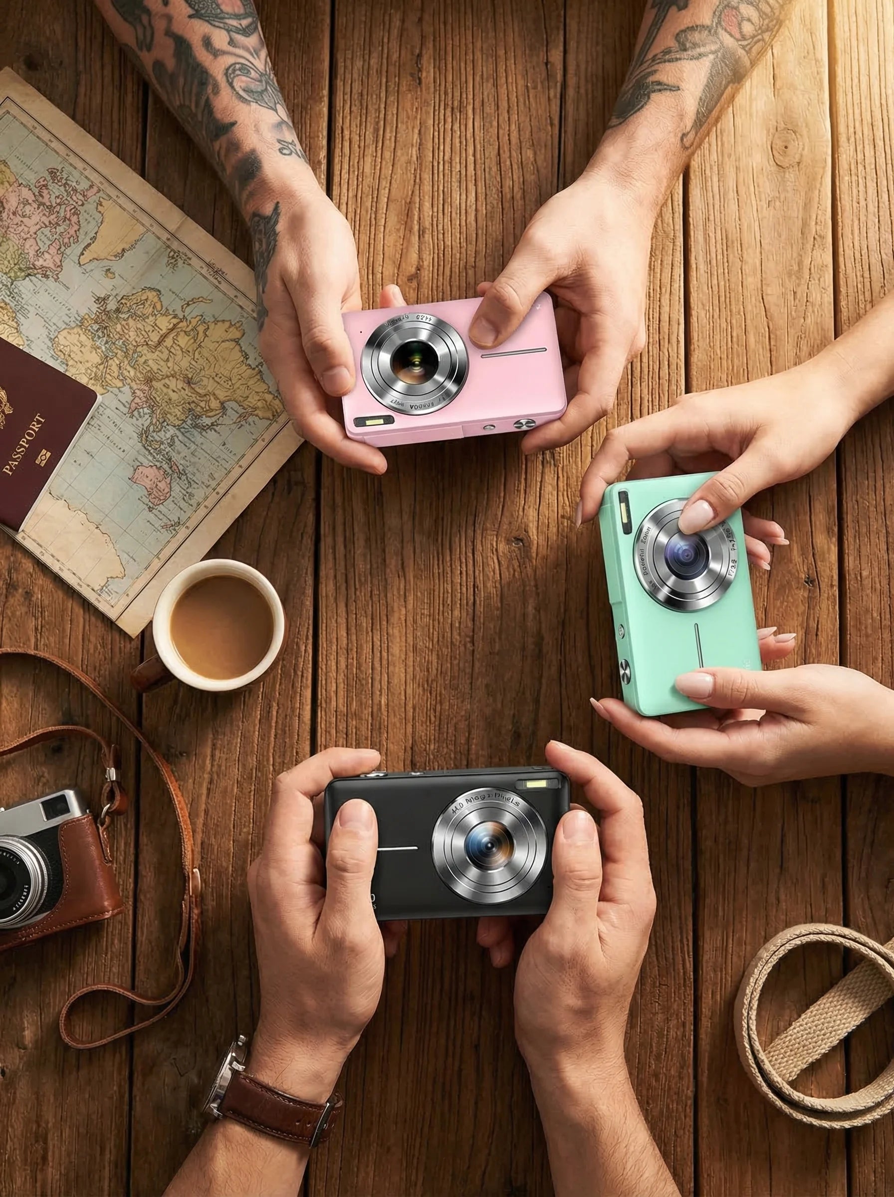 Vintage Digital Camera | Retro Style Digital Camera-Camera-Homefinn