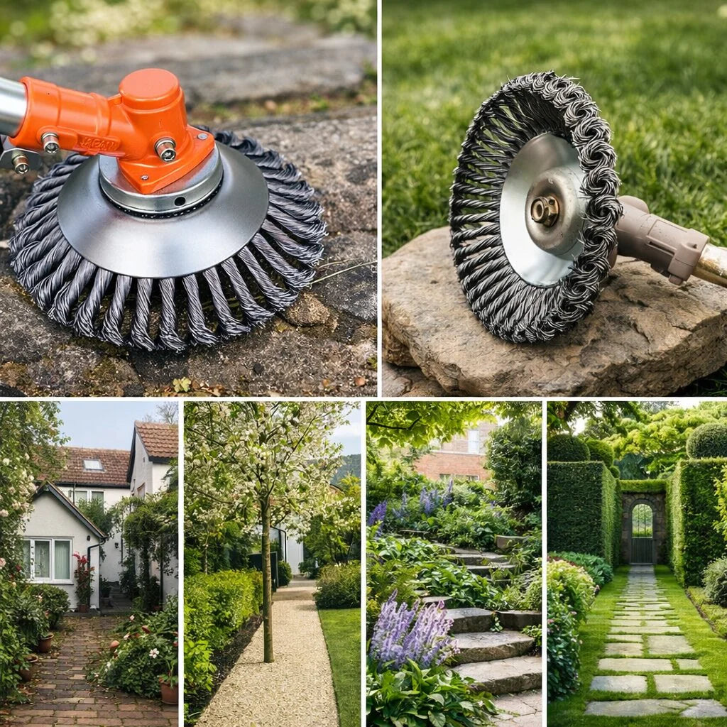 Weed Wacker | Wheel Cleaning Brush-Weed Trimmer-Homefinn