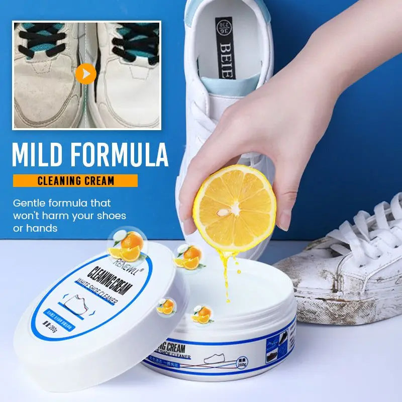 White Shoe Cleaning Cream | Sneaker Cleaner-Shoe Cleaner-Homefinn
