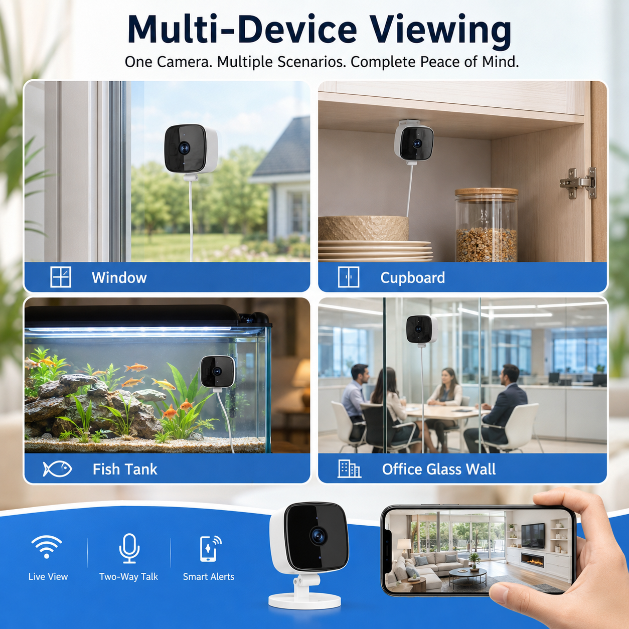 1080P WiFi Window Security Camera with 32GB Card - Image 3