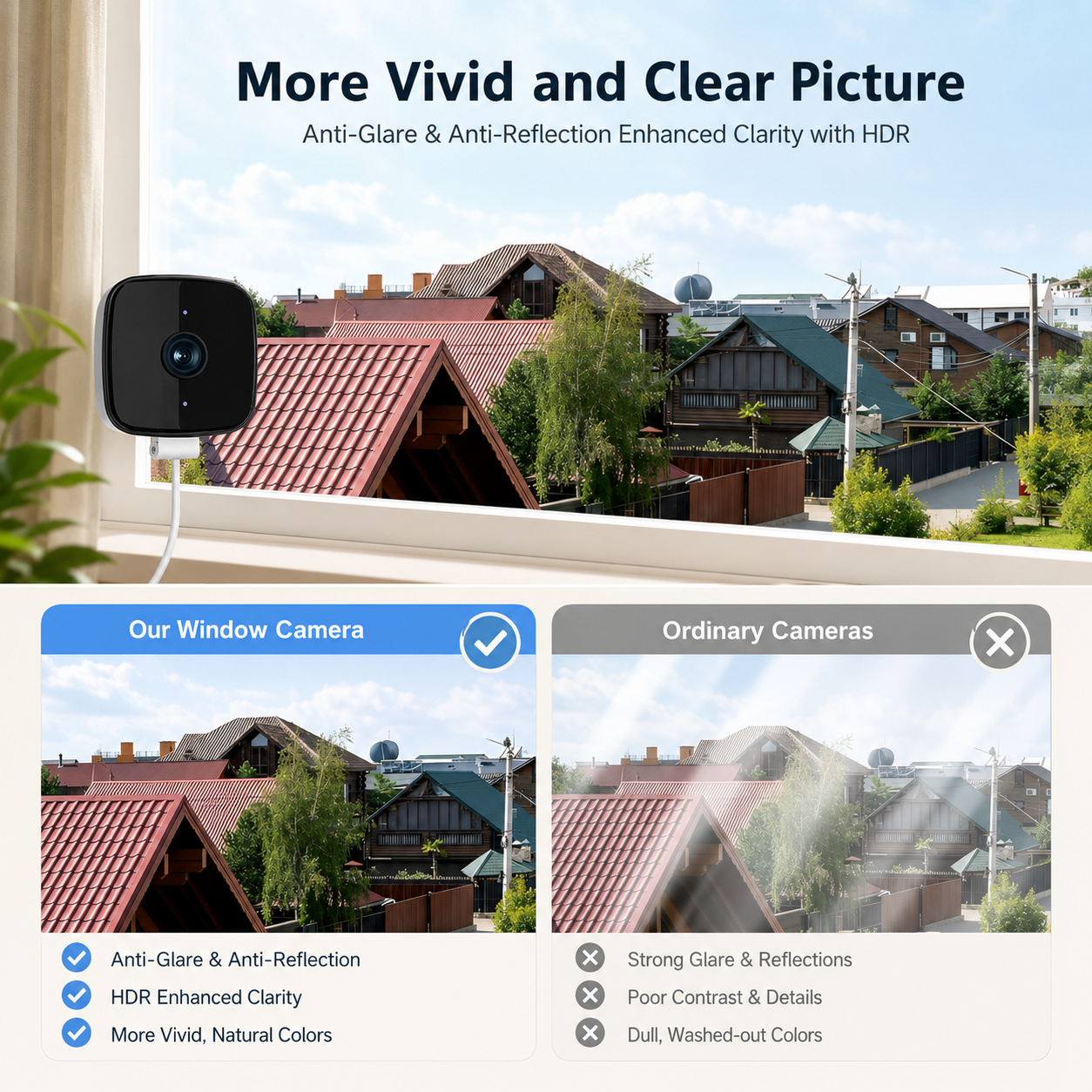 1080P WiFi Window Security Camera with 32GB Card - Image 4