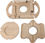 Wine Bottle Picnic Table | Folding Outdoor Wine Holder