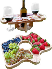 2-in-1 Tragbarer Obst- und Weinglas-Tischständer - Image 5
