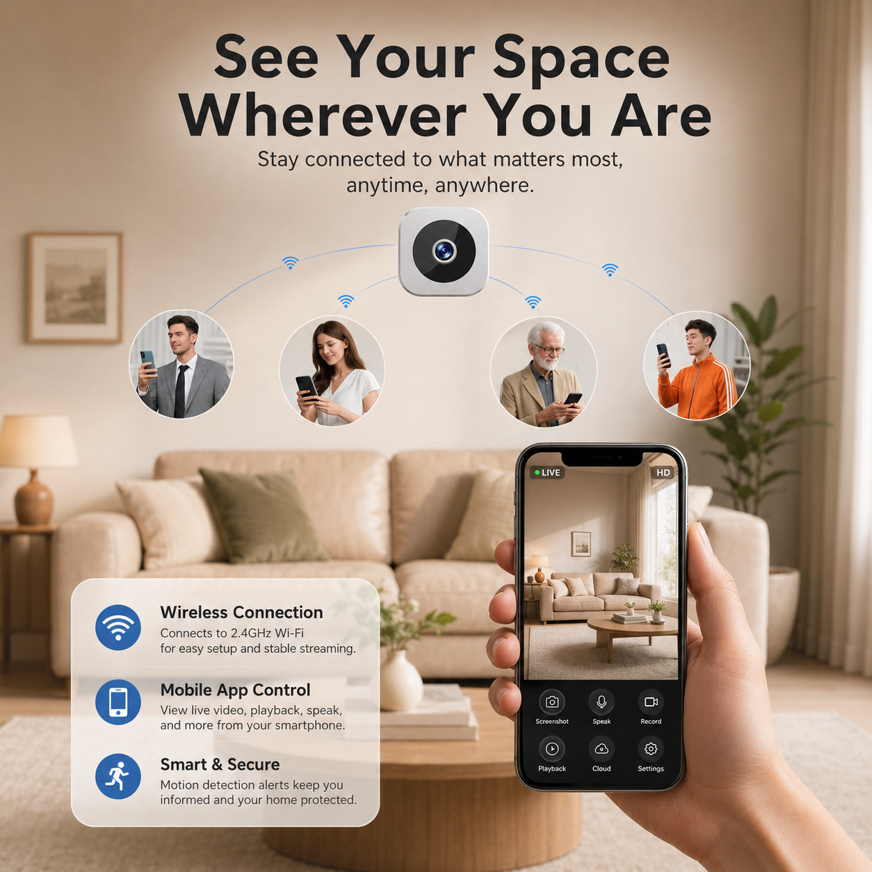 1080P Wireless Security Camera with Night Vision - Image 8