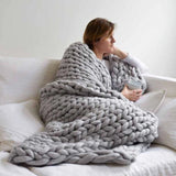 Chunky Knitting Yarn | Giant Arm Knitting Blanket