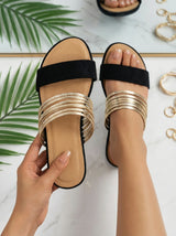Women Sandals | Double-Strap Ballet Flats