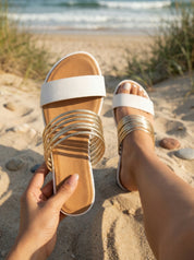 Women Sandals | Double-Strap Ballet Flats-Women Shoes-Homefinn