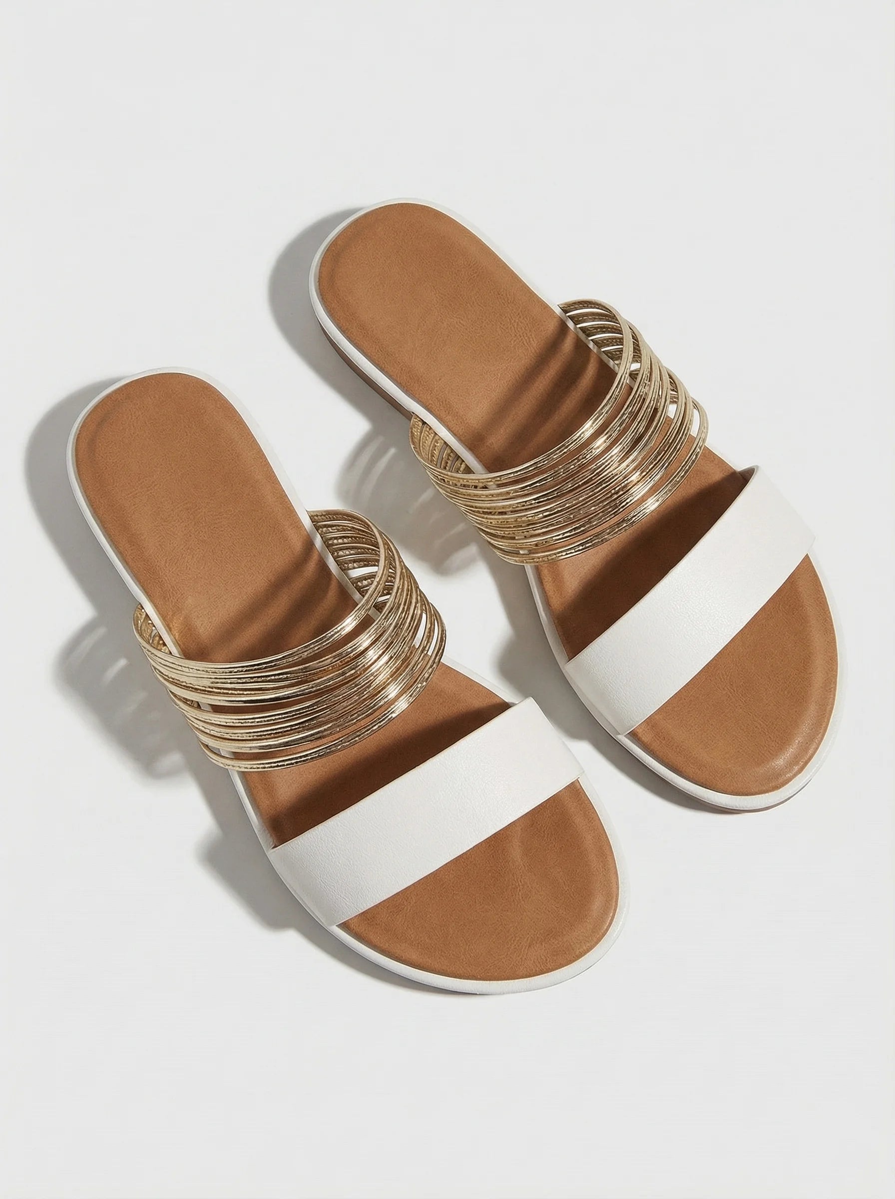 Women Sandals | Double-Strap Ballet Flats-Women Shoes-Homefinn