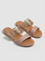 Women Sandals | Double-Strap Ballet Flats-Women Shoes-Homefinn