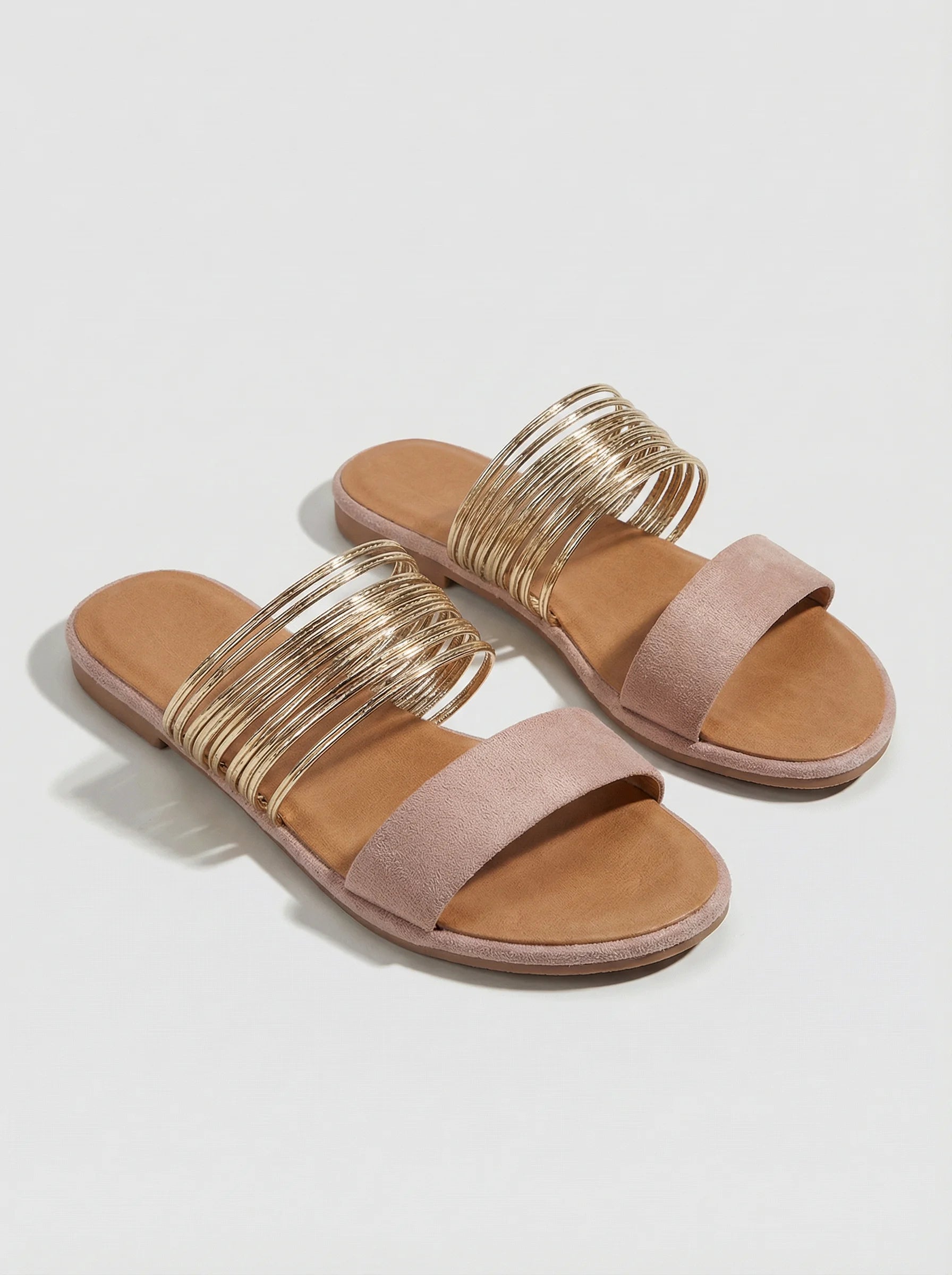 Women Sandals | Double-Strap Ballet Flats-Women Shoes-Homefinn