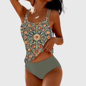 Women Swimsuit | Boho High Waisted Bikini-Women Swimsuit-Homefinn