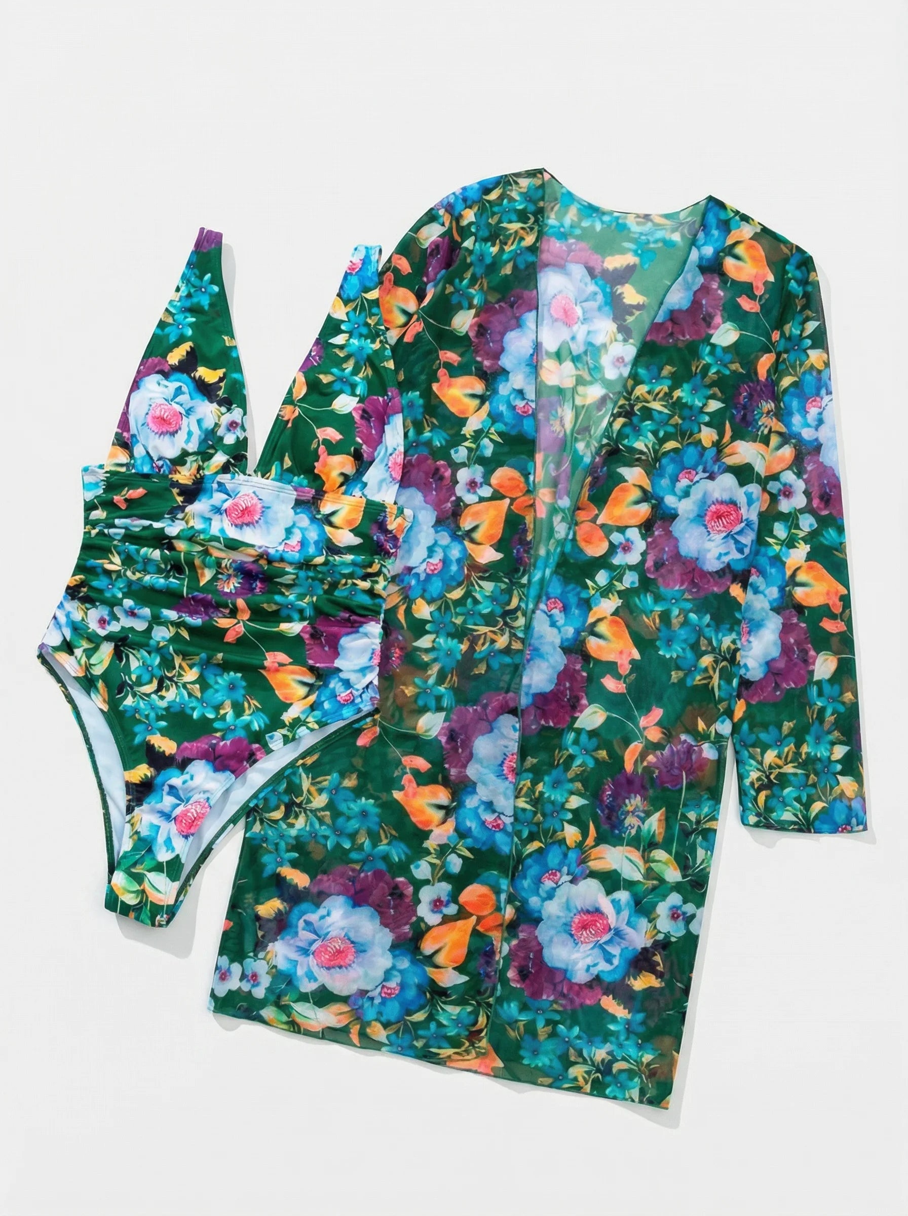 Women Swimsuit | Floral One Piece Swimwear Set-Women Swimsuit-Homefinn