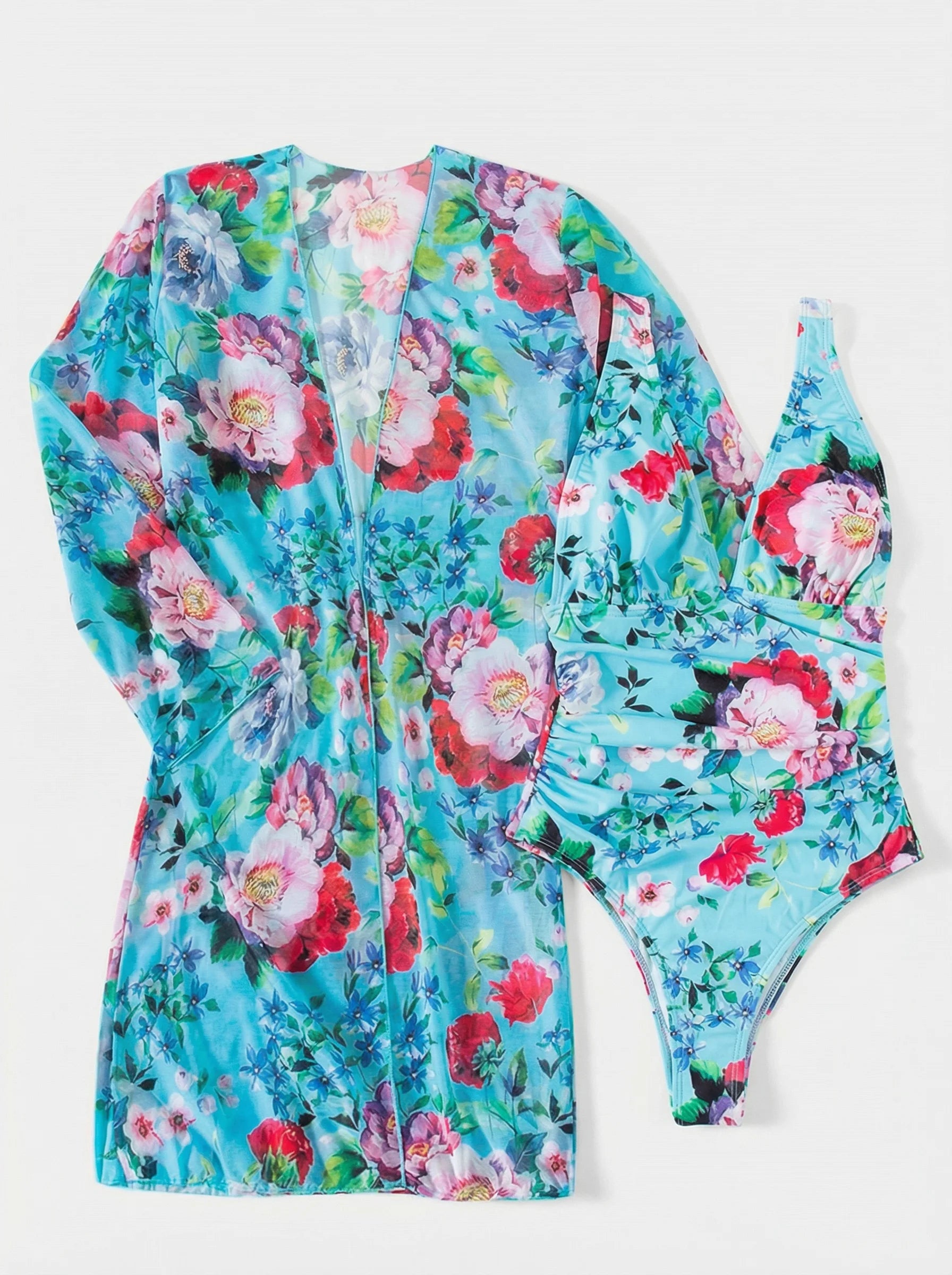 Women Swimsuit | Floral One Piece Swimwear Set-Women Swimsuit-Homefinn