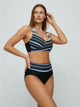 Women Swimsuit | High Waisted Bikini Geometric