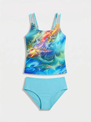 Women Swimsuit | High Waisted Bikini Printed Design-Women Swimsuit-Homefinn