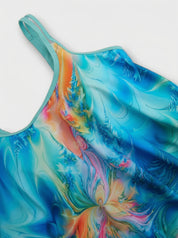 Women Swimsuit | High Waisted Bikini Printed Design-Women Swimsuit-Homefinn