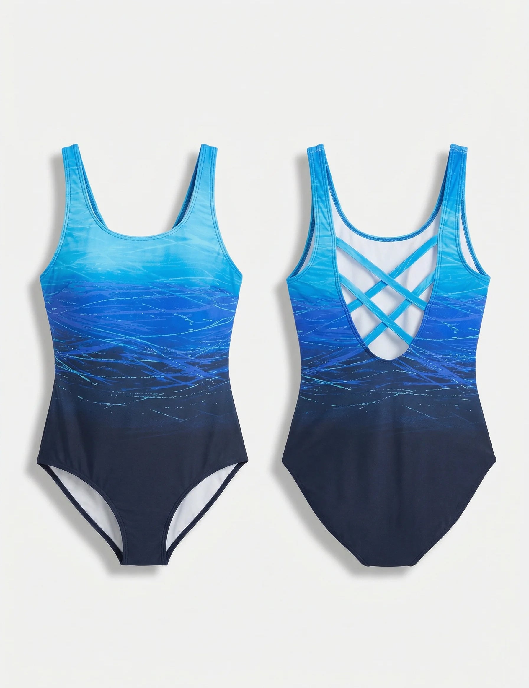 Women Swimsuit | One Piece Swimwear Printed-Women Swimsuit-Homefinn