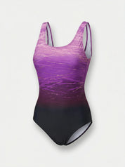 Women Swimsuit | One Piece Swimwear Printed-Women Swimsuit-Homefinn