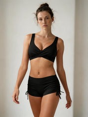 Women Swimsuit | Printed Tankini With Shorts-Women Swimsuit-Homefinn