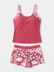Women Tankini | Two Piece Swimsuit-Women Swimwear-Homefinn