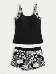 Women Tankini | Two Piece Swimsuit-Women Swimwear-Homefinn
