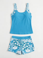 Women Tankini | Two Piece Swimsuit-Women Swimwear-Homefinn
