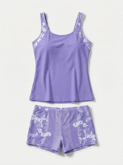 Women Tankini | Two Piece Swimsuit-Women Swimwear-Homefinn