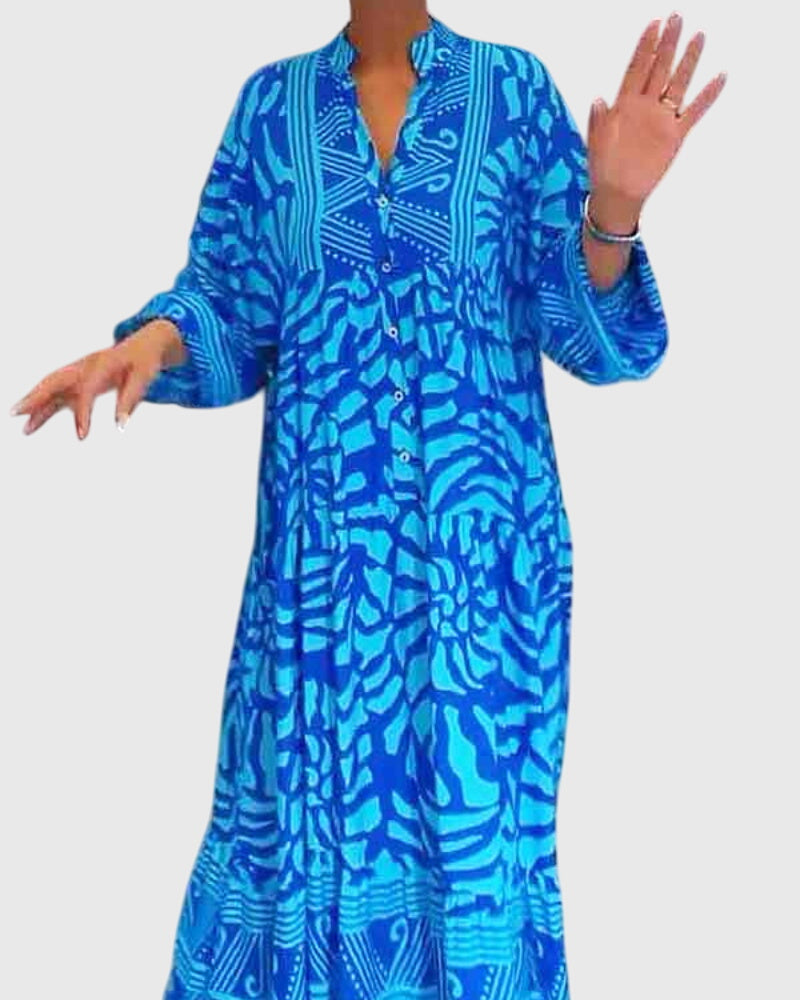 Mckinley™ | Maxi Dress With Elegant Print - Image 3