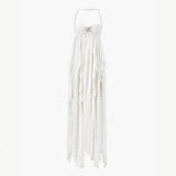 Women's Maxi Dress | Halter Neck Ruffle Occasion Wear