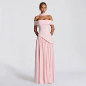 Women Maxi Dress | Off Shoulder Evening Dress-Women Dress-Homefinn
