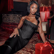 Women Midi Dress | Strapless Corset Occasion Wear-Women Dress-Homefinn
