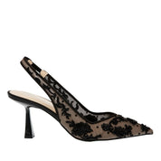 Women Slingback Heels | Pointed Toe Embroidered Occasion Shoes-Women Shoes-Homefinn