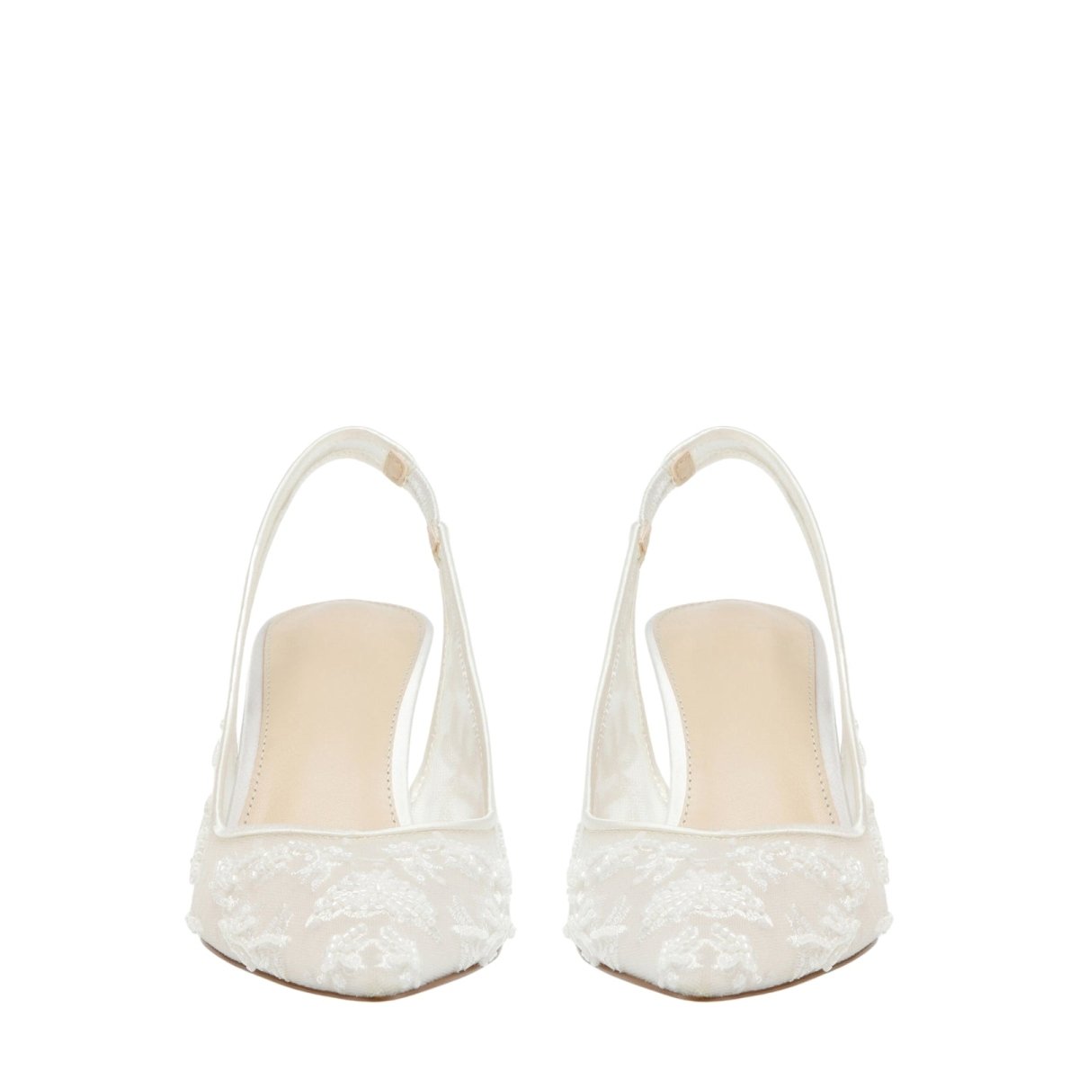 Women Slingback Heels | Pointed Toe Embroidered Occasion Shoes-Women Shoes-Homefinn