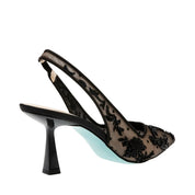 Women Slingback Heels | Pointed Toe Embroidered Occasion Shoes-Women Shoes-Homefinn