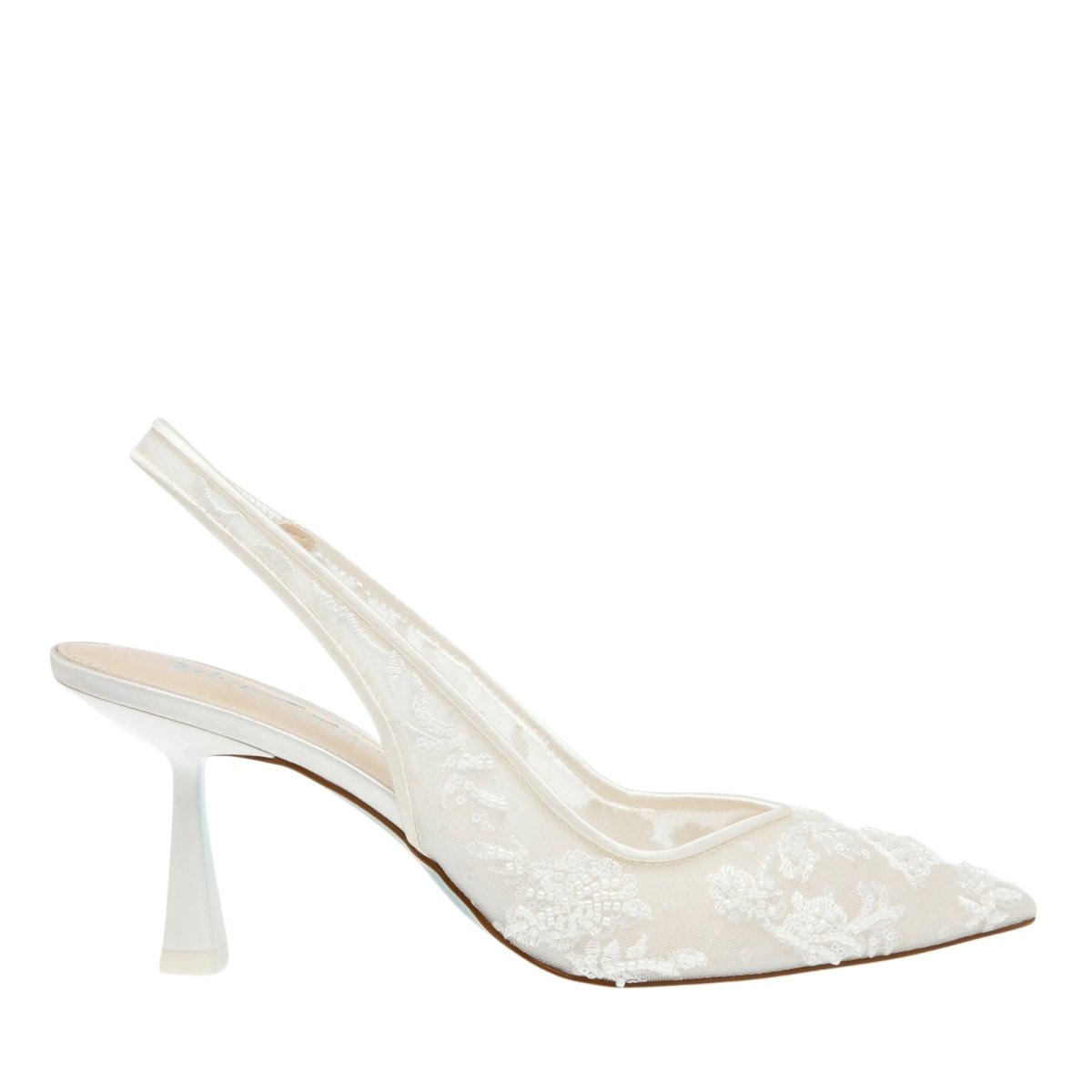 Women Slingback Heels | Pointed Toe Embroidered Occasion Shoes-Women Shoes-Homefinn