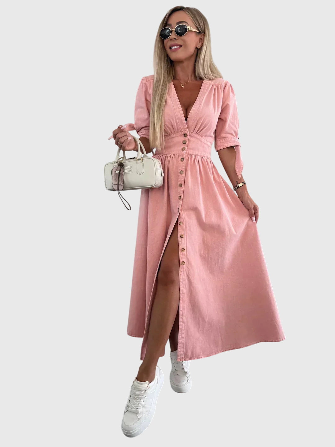Sophia™ | Elegant Denim Dress - Image 3