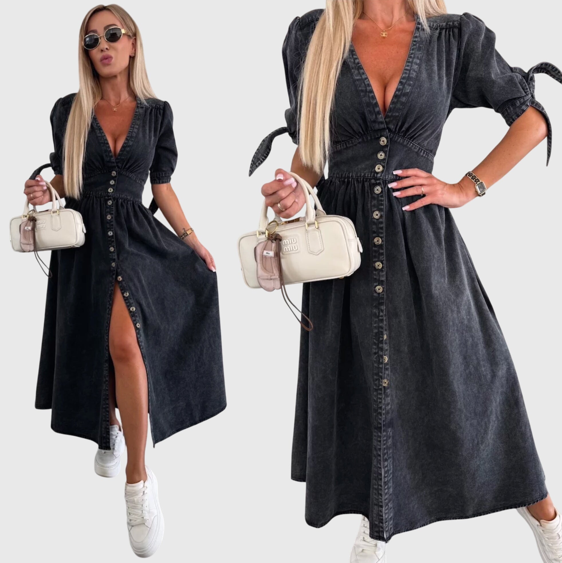 Sophia™ | Elegant Denim Dress - Image 5