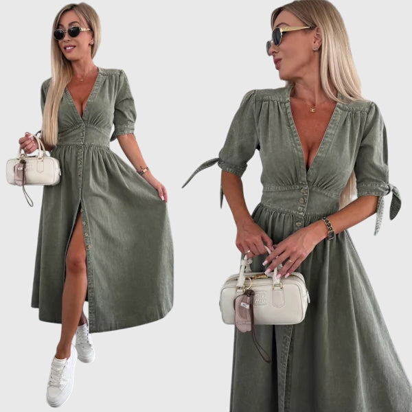 Sophia™ | Elegant Denim Dress - Image 8