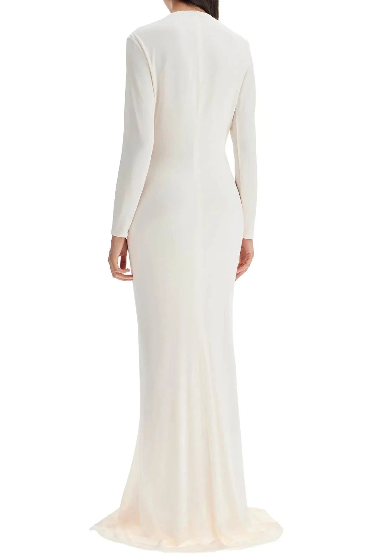 Women Split Maxi Dress | Deep V Neck Long Sleeve Occasion Wear-Women Dress-Homefinn