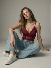 Women's Top | Lace Bralette-Women Top-Homefinn