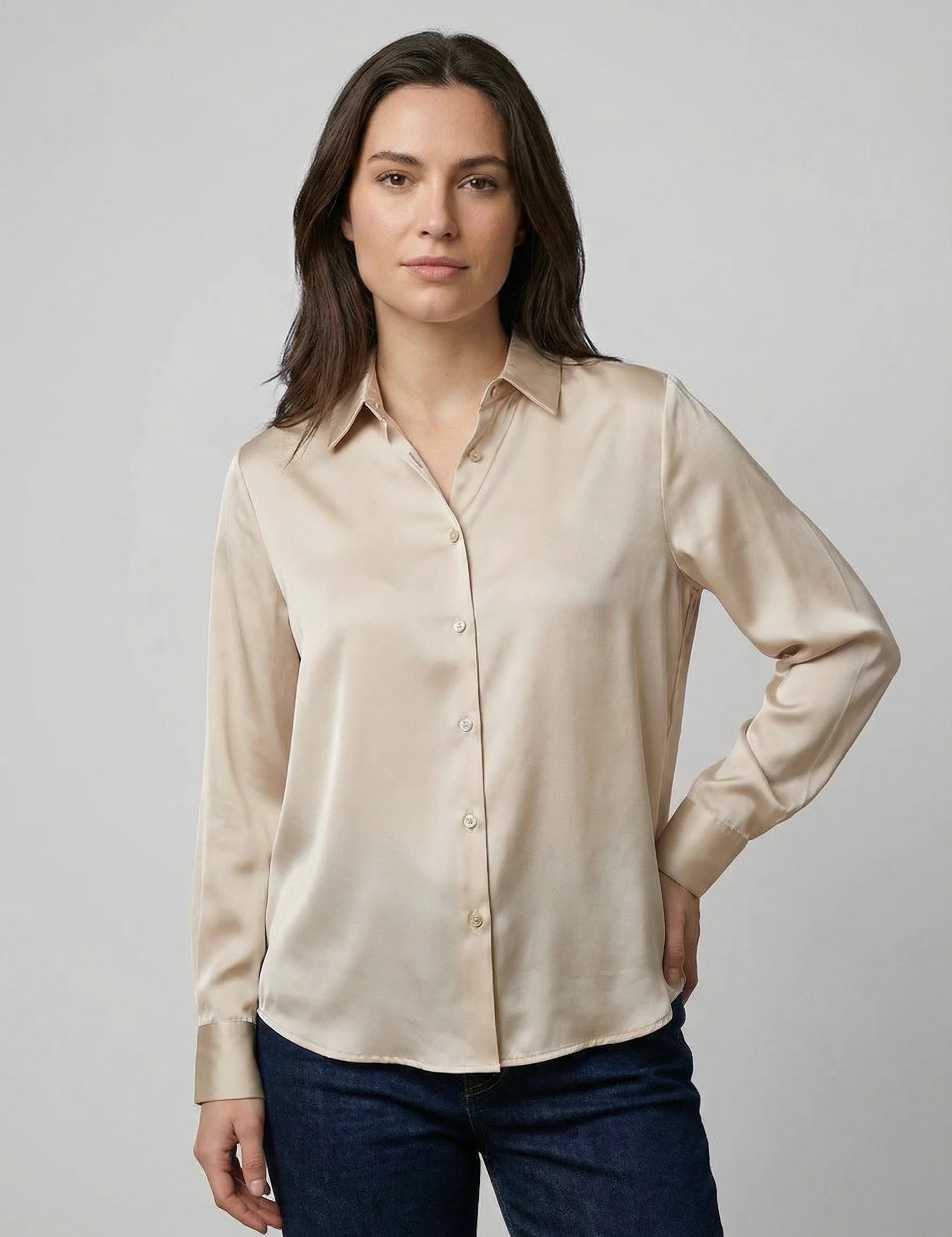 Women's Work Blouse | Smart Casual Office Wear-Women Blouse-Homefinn