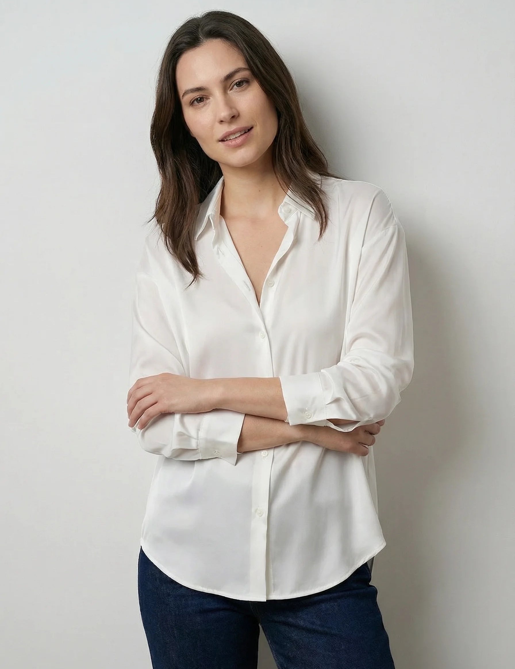 Women's Work Blouse | Smart Casual Office Wear-Women Blouse-Homefinn