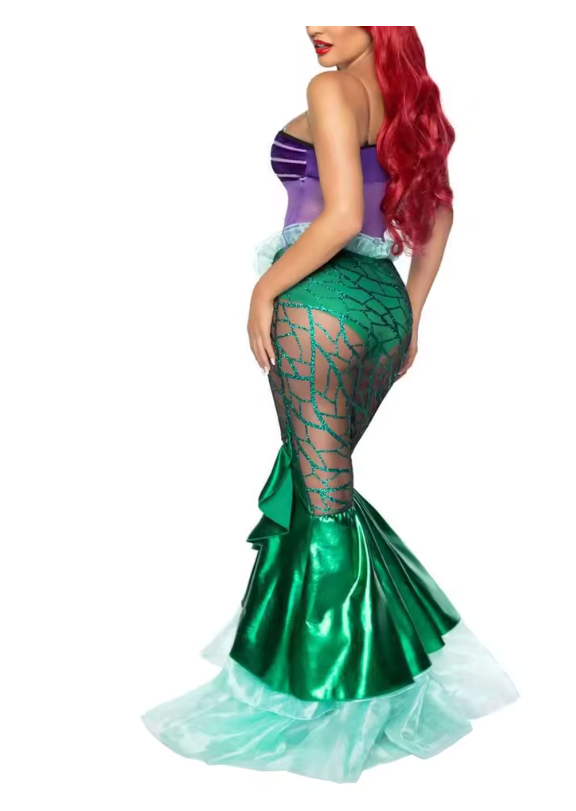 Women's Mermaid Costume Dress | Strapless Party Dress