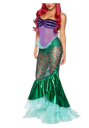 Women's Mermaid Costume Dress | Strapless Party Dress