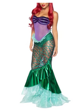 Women's Mermaid Costume Dress | Strapless Party Dress