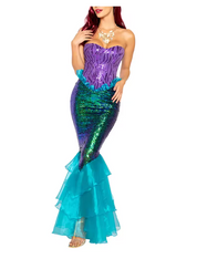 Women's Mermaid Costume Dress | Strapless Party Dress